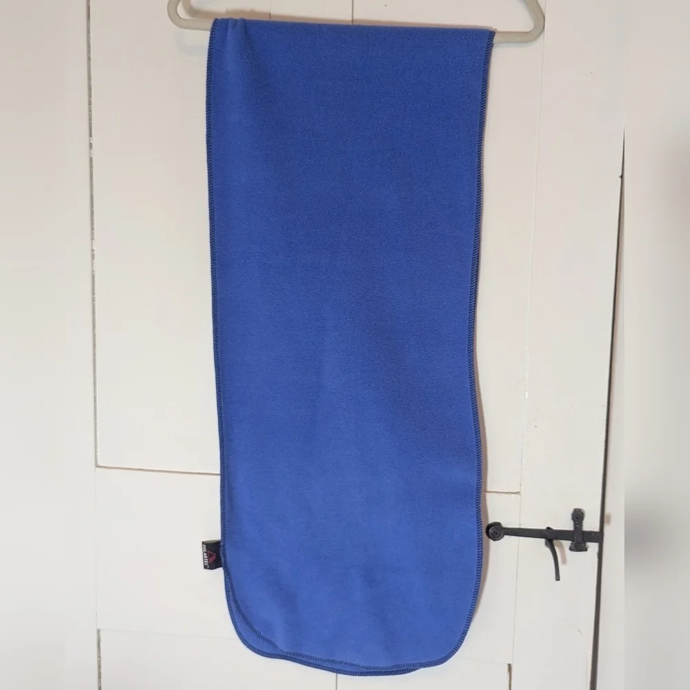 🧣 Polartec Vibrant Blue Fleece Scarf long rectangular gorpcore ski snow winter
